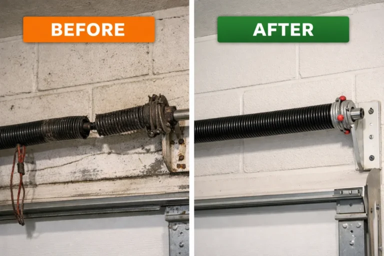 Torsion spring replacement_ before and after-geotagged